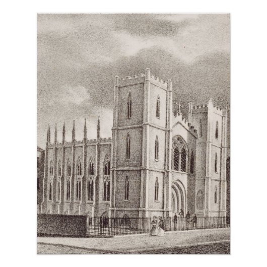 Poster Église chrétienne médiévale (Devant)