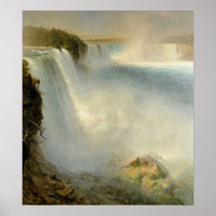 Poster Église - Chutes du Niagara depuis le côté américai