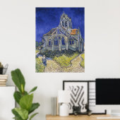 Poster Église d'Auvers (Bureau à domicile)