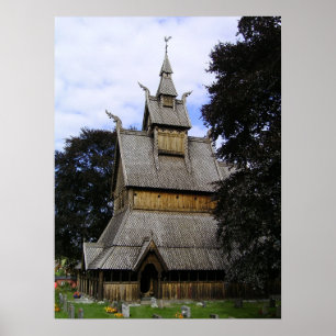 Poster Église de barre de Vik
