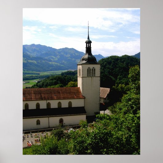 Poster Église de Gruyeres (Devant)