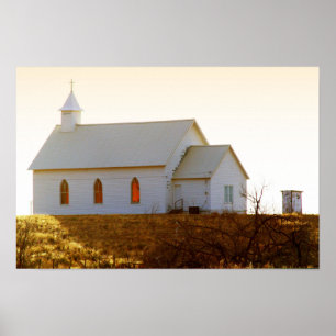 Poster Église de la colline du Nouveau-Mexique