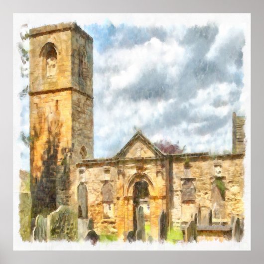 Poster Église de l'architecture gothique de la Sainte Tri (Devant)