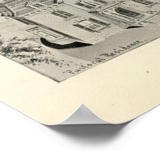 Poster Église de l'Immaculée Conception, Waterbury (Coin)