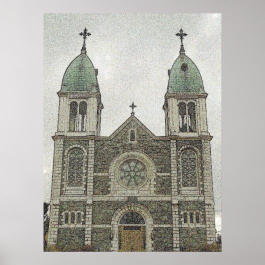 Poster Église de pierre (Devant)