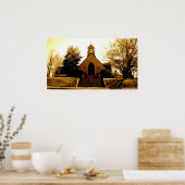 Poster Église De Sepiatone (Cuisine)