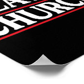 Poster Église de viande 24 Bbq (Coin)