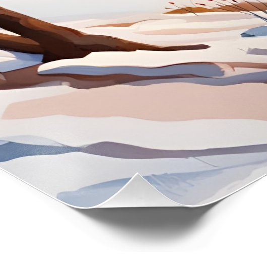 Poster Église d'hiver (Coin)