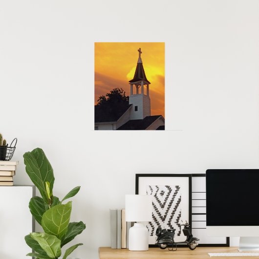 Poster Église du Pays (Bureau à domicile)