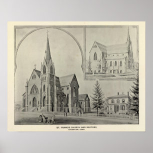 Poster Église du St Francis, Naugatuck
