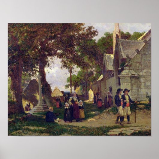 Poster Église en Bretagne (Devant)