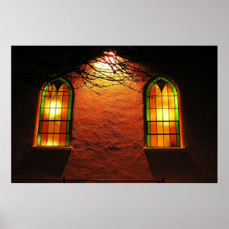 Poster Eglise en verre