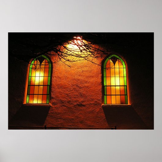 Poster Eglise en verre (Devant)