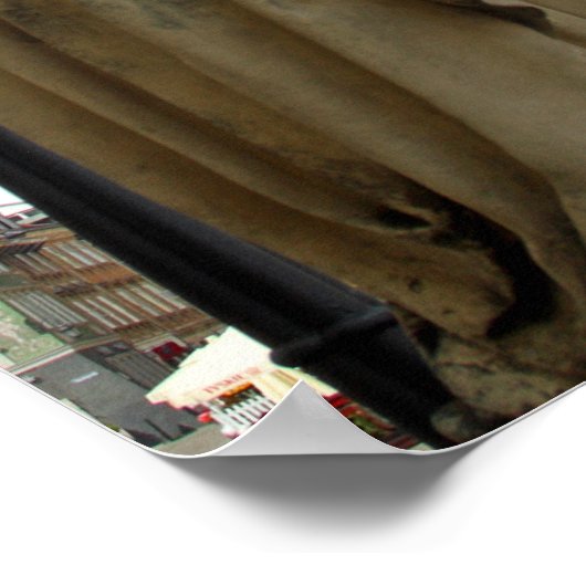 Poster Eglise et statue de Varsovie, Pologne (Coin)