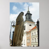 Poster Eglise et statue de Varsovie, Pologne (Devant)