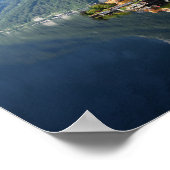 Poster Église et village de Hallstatt, Autriche avec Alpe (Coin)