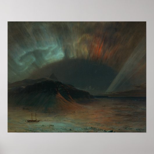 Poster Église Frederic Edwin - Aurora Borealis (Devant)