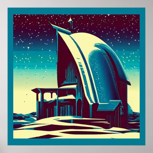 Poster Église futuriste SF 1 (Devant)