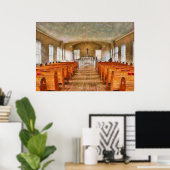 Poster Église - Intérieur d'une église (Bureau à domicile)