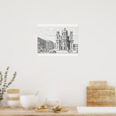 Poster Eglise Notre Dame, Salzbourg, Autriche, de 'Ent (Cuisine)