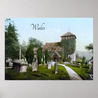 Poster Église près de Monmouth (1900)