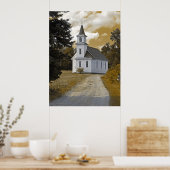Poster Église presbytérienne de Riverside 1800s sépia (Cuisine)