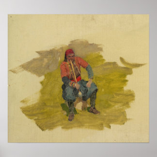 Poster Église - Proche-Orient Homme Âne 1868