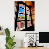 Poster Église Rustique De La Vieille Ville Du Mexique Du  (Bureau à domicile)