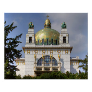 Poster Eglise Saint-Léopold Vienne Autriche