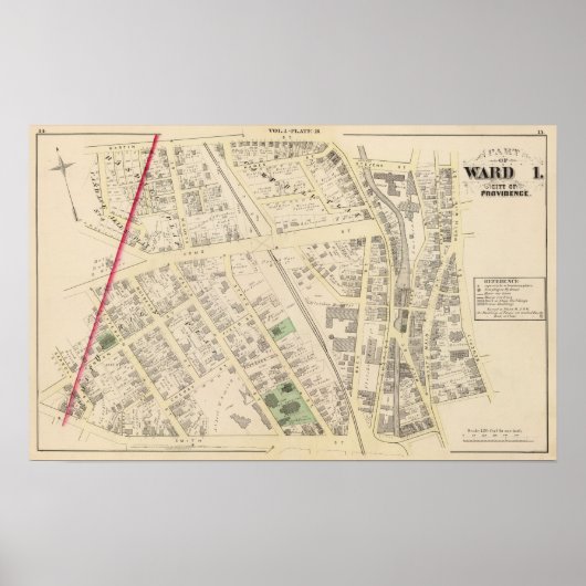 Poster Église Saint-Patricks et State St School Atlas (Devant)