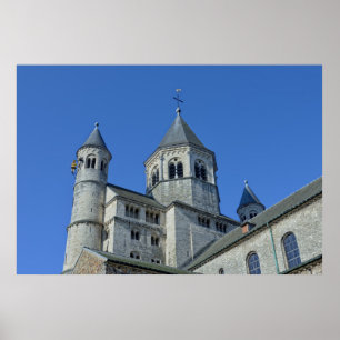 Poster Église Sainte-Gertrude à Nivelles, Belgique