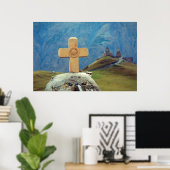 Poster Église Sainte-Trinité Stepantsminda Kazbegi Géorgi (Bureau à domicile)