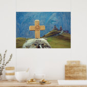 Poster Église Sainte-Trinité Stepantsminda Kazbegi Géorgi (Cuisine)