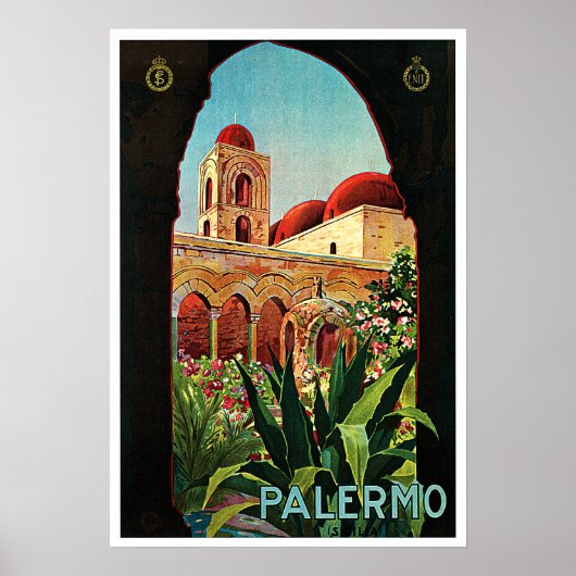 Poster Eglise San Cataldo PALERMO SICILY Italie ENIT (Devant)