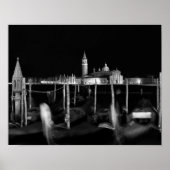 Poster Église San Giorgio Maggiore, gondolas à Venise (Devant)