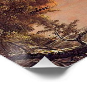 Poster Église - Scène sur le ruisseau Catskill, (Coin)