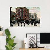 Poster Église St. New Haven 1908 Vintage (Bureau à domicile)