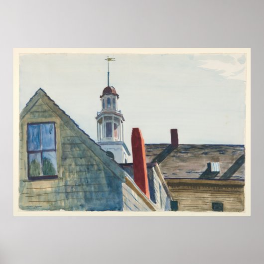 Poster Église universelle Edward Hopper (Devant)