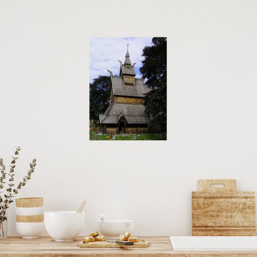 Poster Église Vik Stave (Cuisine)