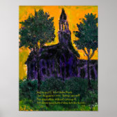Poster Église violette (Devant)