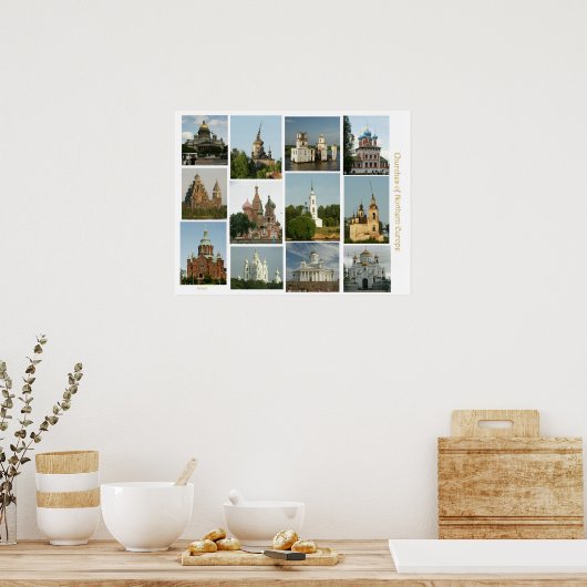 Poster Eglises (Cuisine)