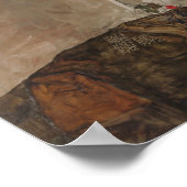 Poster Egon Schiele Les Hermites (Coin)