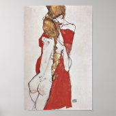 Poster Egon Schiele - Mère et fille (Devant)