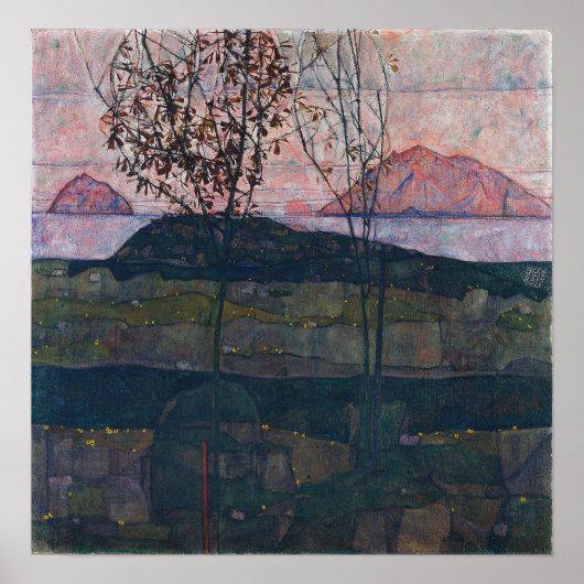 Poster Egon Schiele Paramètre Soleil (Devant)