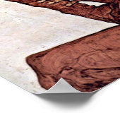 Poster Egon Schiele - Portrait d'Arthur Roessler (Coin)