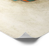 Poster Egon Schiele Portrait d'Edith (l'épouse des artist (Coin)