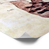 Poster Egon Schiele - Portrait d'Erwin von Graff (Coin)