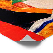 Poster Egon Schiele - Portrait d'une femme (Coin)