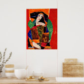 Poster Egon Schiele - Portrait d'une femme (Cuisine)