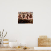 Poster Egon Schiele - Quatre Arbres (Cuisine)